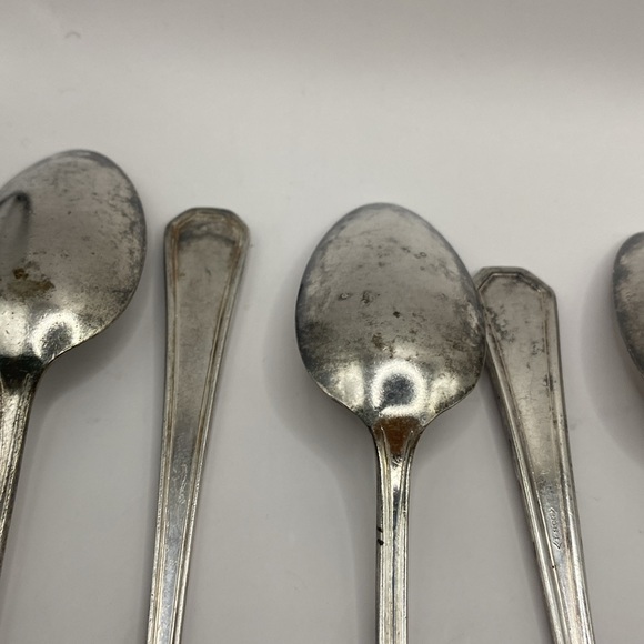 International Silver Co silver plated ice tea spoons set of 8 need polishing VTG - Picture 9 of 12